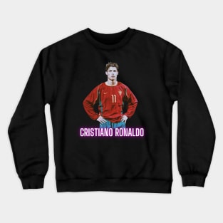 Cristiano Ronaldo teenage photograph Crewneck Sweatshirt